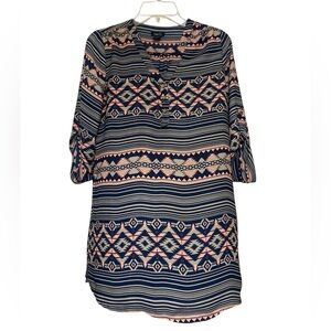 Rue21 Blue and Pink Striped dress